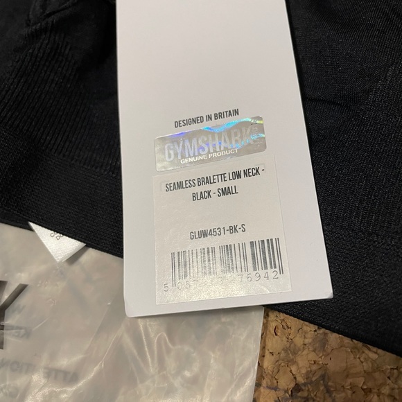 ‼️Sold‼️ Gymshark Bralette & Thong Black Small - Picture 3 of 7